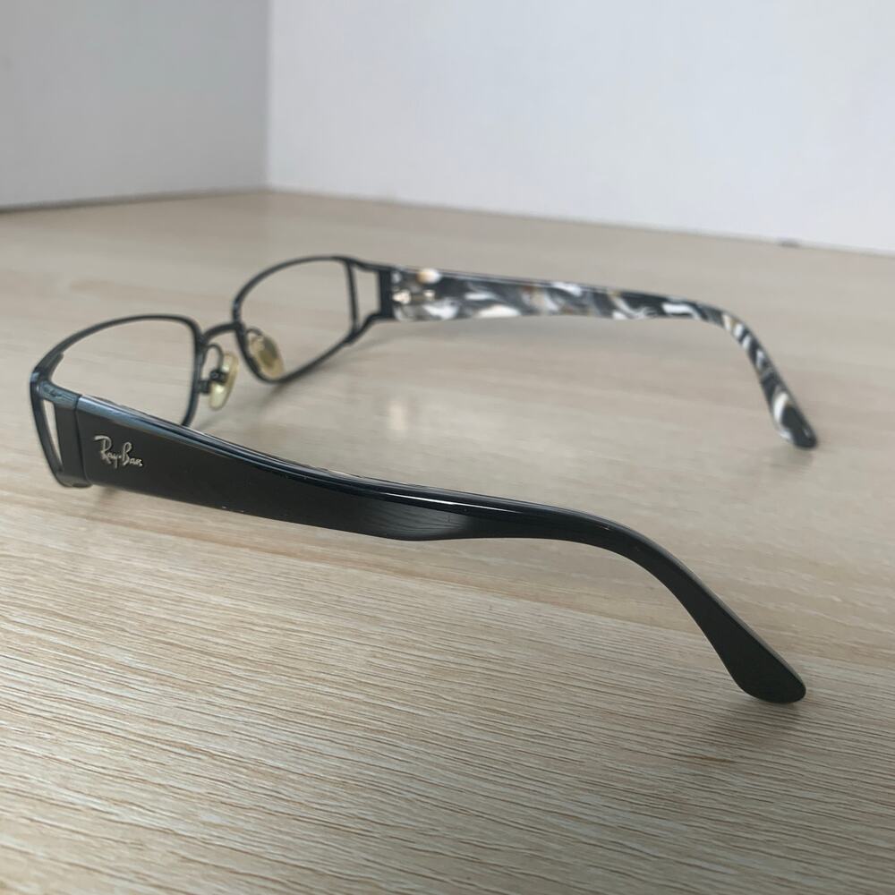 Ray-Ban RB6157 2509 Eyeglasses Black Marble Frames Only 53-16-130 - Picture 7 of 8